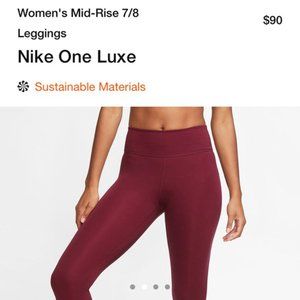 One Luxe Women's Mid-Rise 7/8 Legging | Nike